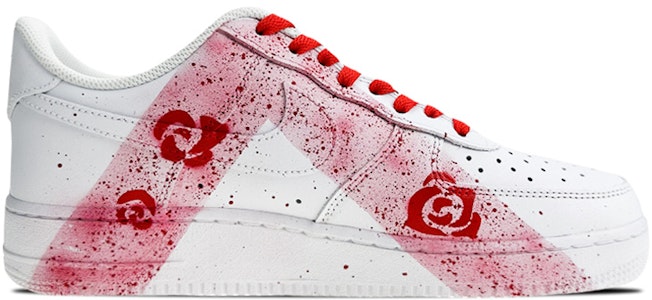나이키 에어포스1 로우 '화이트 레드 스플래터 로즈' (커스텀) CW2288-111(Team叁-男款倒VQD) Order 나이키 에어포스1 로우 '화이트 레드 스플래터 로즈' (커스텀) CW2288-111(Team叁-男款倒VQD)