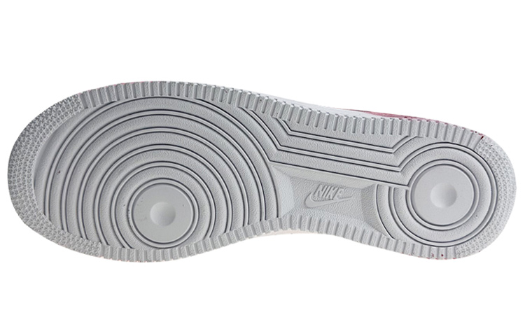 Details for 나이키 에어포스1 로우 '화이트 레드 스플래터 로즈' (커스텀) CW2288-111(Team叁-男款倒VQD)