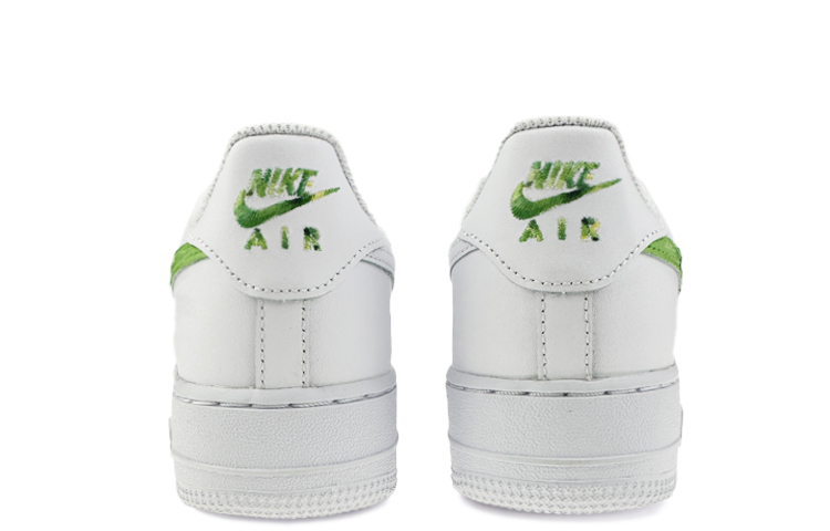 Shop [Sepatu Kustom] Nike Air Force 1 Low 'Putih Mawar Hijau Van Gogh' DH2920-111(Team40-女款白玫瑰绿S-BOX)