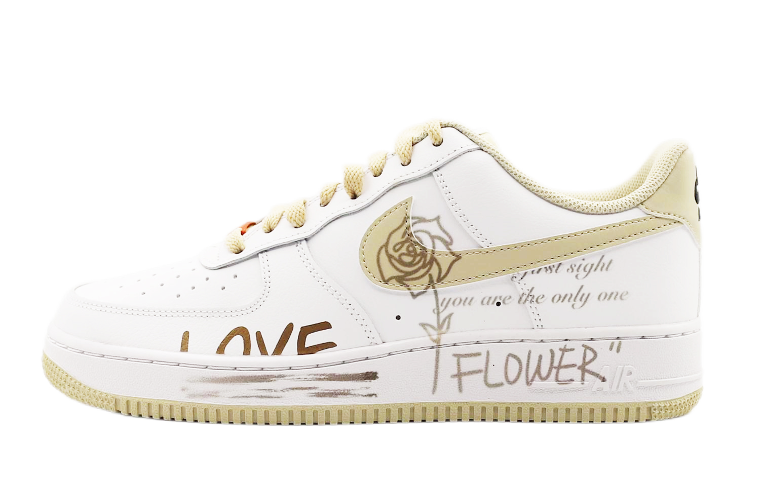 [Custom Shoes] Nike Air Force 1 Low 'White Vine Yellow'