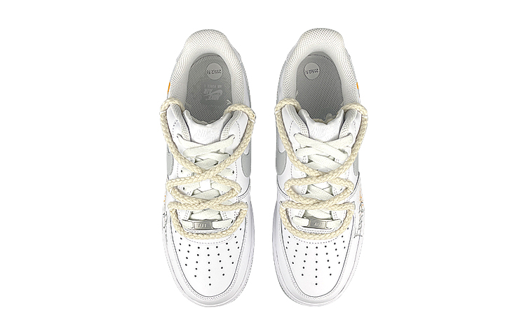 Shop 나이키 에어포스 1 로우 '화이트 옐로우 디컨스트럭티드' (커스텀) DH2920-111(Team47-女自由熊解SBOX)