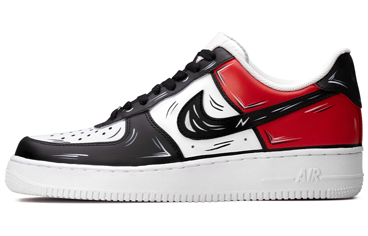 Buy Zapatillas Nike Air Force 1 Low 'Wild Crane Black Toe Anime' CW2288-111(TeamB-黑脚趾二次元黑白红)