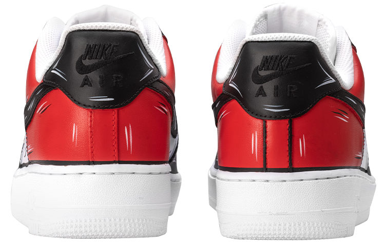 Shop Zapatillas Nike Air Force 1 Low 'Wild Crane Black Toe Anime' CW2288-111(TeamB-黑脚趾二次元黑白红)