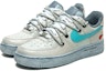 Lookbook 【訂製球鞋】 Nike Air Force 1 Low 空軍一號 野鶴製造 聖誕主題 未來風 浸染 低幫 板鞋 男款 灰藍