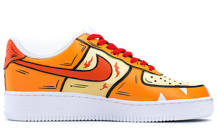 Order 나이키 에어포스 1 로우 '황새 주황 노랑' (59 characters) CW2288-111(TeamB-男款小火龙橙黄)
