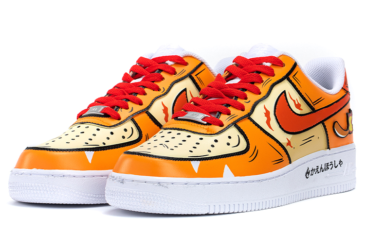 Lookbook 나이키 에어포스 1 로우 '황새 주황 노랑' (59 characters) CW2288-111(TeamB-男款小火龙橙黄)