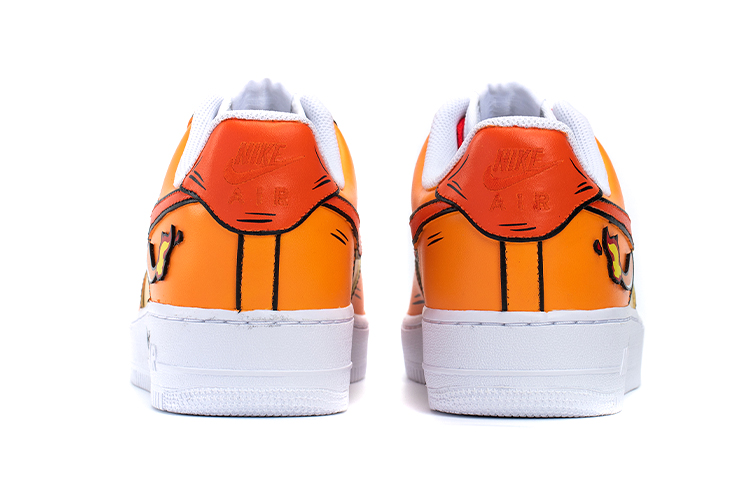 Shop 나이키 에어포스 1 로우 '황새 주황 노랑' (59 characters) CW2288-111(TeamB-男款小火龙橙黄)