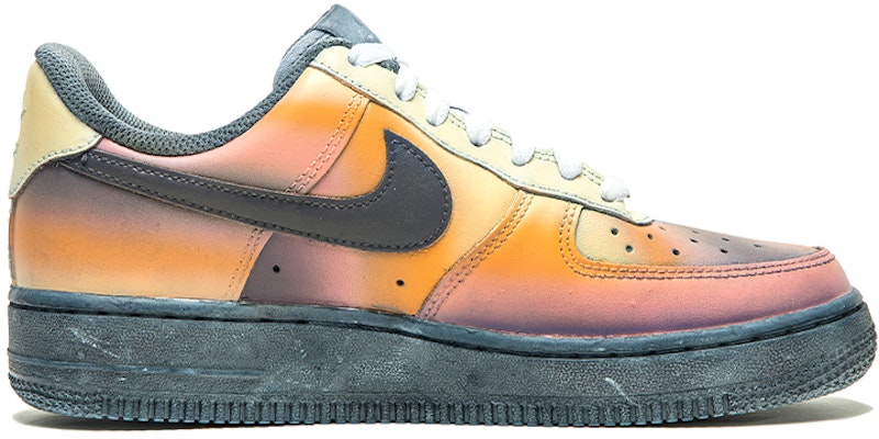 【定製球鞋】 Nike Air Force 1 Low 野鶴製造 印象日落風 浸染 抽象畫 低幫 板鞋 男款 黑橙 Order 【定製球鞋】 Nike Air Force 1 Low 野鶴製造 印象日落風 浸染 抽象畫 低幫 板鞋 男款 黑橙