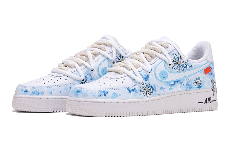 Lookbook [Zapatos Personalizados] Nike Air Force 1 Low 'Invierno Azul-Gris Nieve' DH2920-111(Team11-女款冬雪蓝灰)