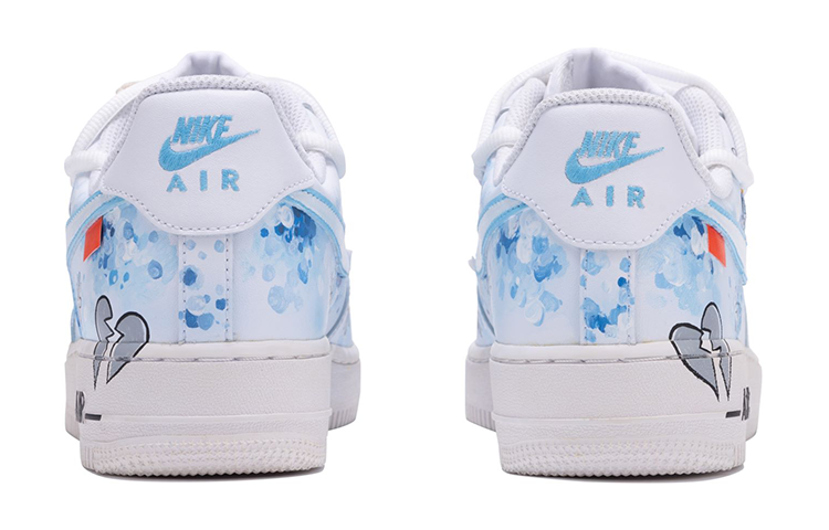 Shop [Zapatos Personalizados] Nike Air Force 1 Low 'Invierno Azul-Gris Nieve' DH2920-111(Team11-女款冬雪蓝灰)