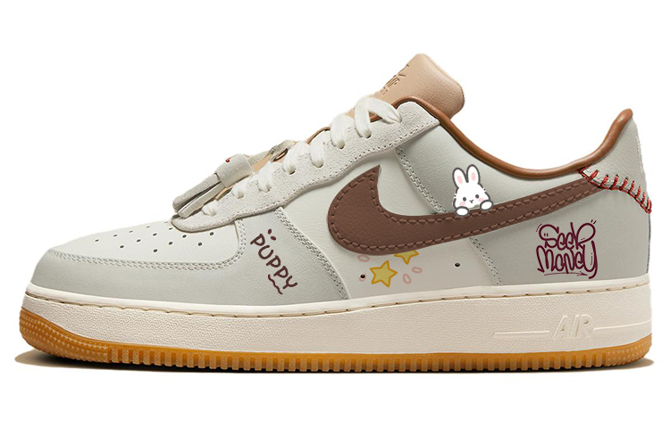 Buy 【定制鞋】耐克空军一号低帮‘心愿星米色’ HF5697-001(Team56-星星兔几)