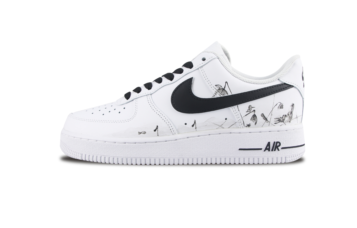 Buy [Zapatillas Personalizadas] Nike Air Force 1 Low 'Withered Lotus - Blanco Negro' CW2288-111-450496