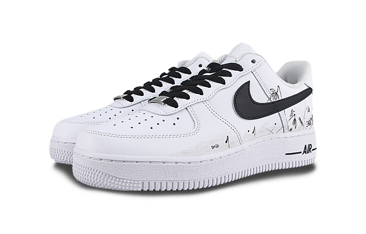 Lookbook [Zapatillas Personalizadas] Nike Air Force 1 Low 'Withered Lotus - Blanco Negro' CW2288-111-450496