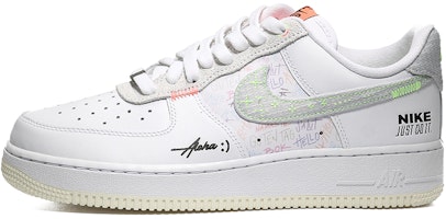 【客製化球鞋】Nike Air Force 1 Low 世界文字 潮流時尚 清新出遊 休閒 低筒 板鞋 男女同款 白灰色 Buy 【客製化球鞋】Nike Air Force 1 Low 世界文字 潮流時尚 清新出遊 休閒 低筒 板鞋 男女同款 白灰色
