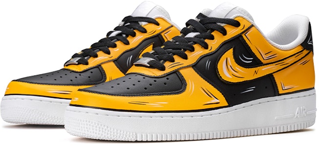 【訂製球鞋】Nike Air Force 1 Low 空軍一號 武當 二次元 低幫 板鞋 男款 黃黑 Lookbook 【訂製球鞋】Nike Air Force 1 Low 空軍一號 武當 二次元 低幫 板鞋 男款 黃黑