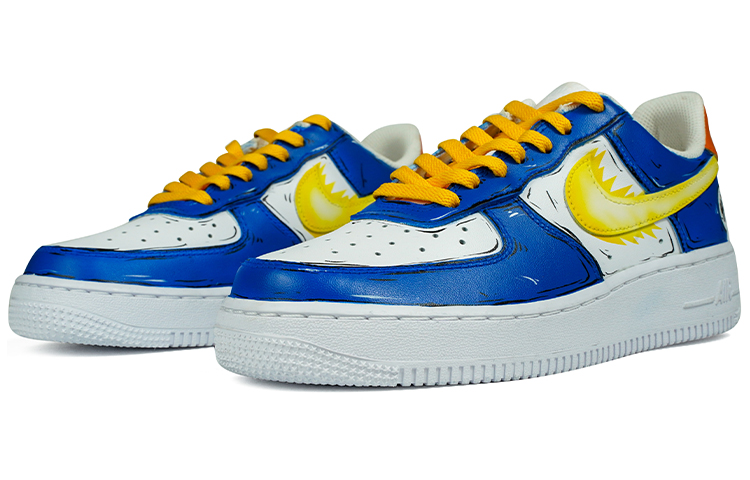 Lookbook カスタム エアフォース1 ロー 悟空ブルー アニメ (Kasutamu Eāfōsu1 Rō Gokū Burū Anime) CW2288-111(TeamJ-男款动漫悟空七龙珠蓝色)