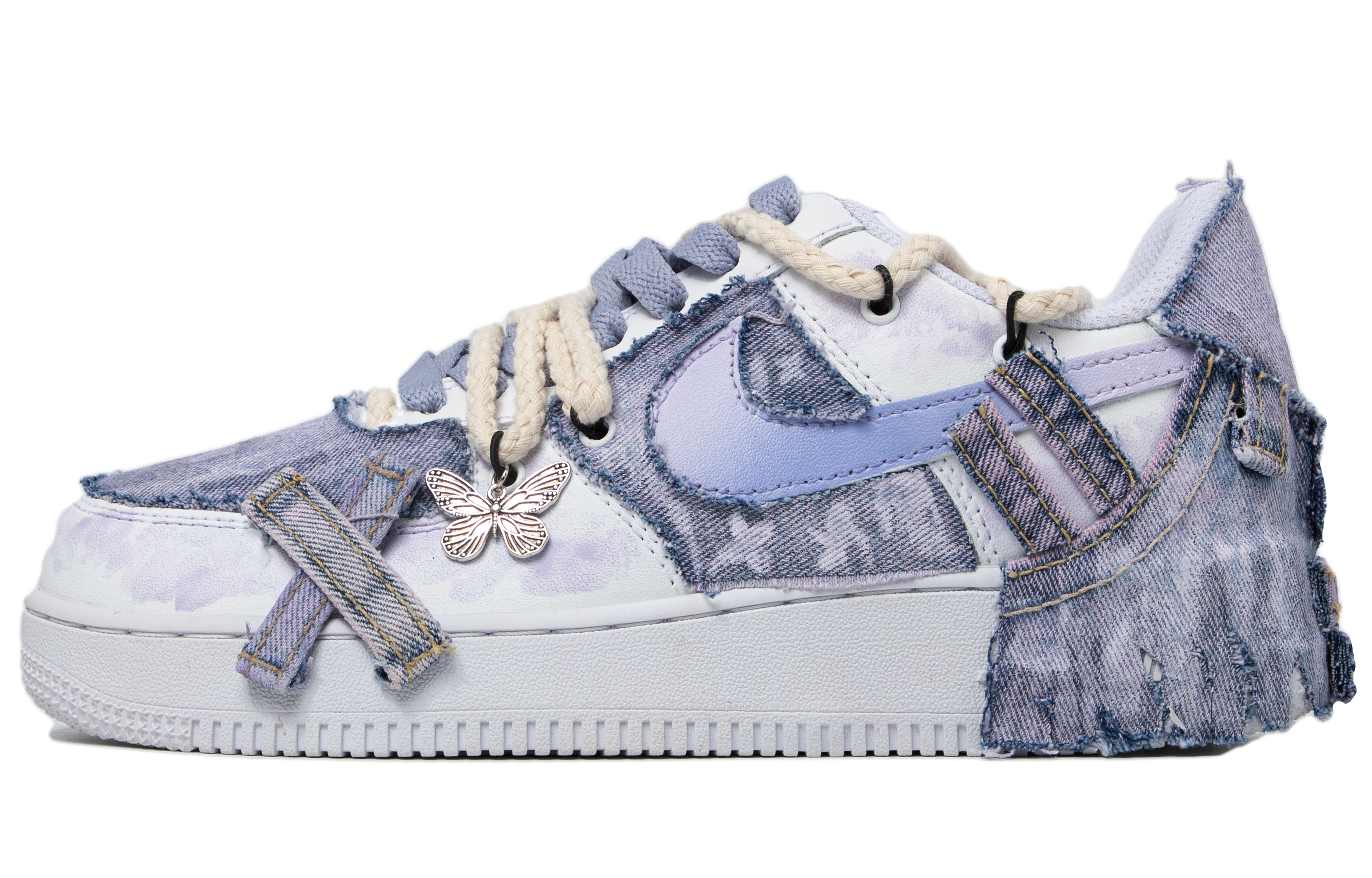 Buy 【定制球鞋】 Nike Air Force 1 Low Lowy2k 復古 千禧風 夢幻 低幫 板鞋 男款 夢幻紫白