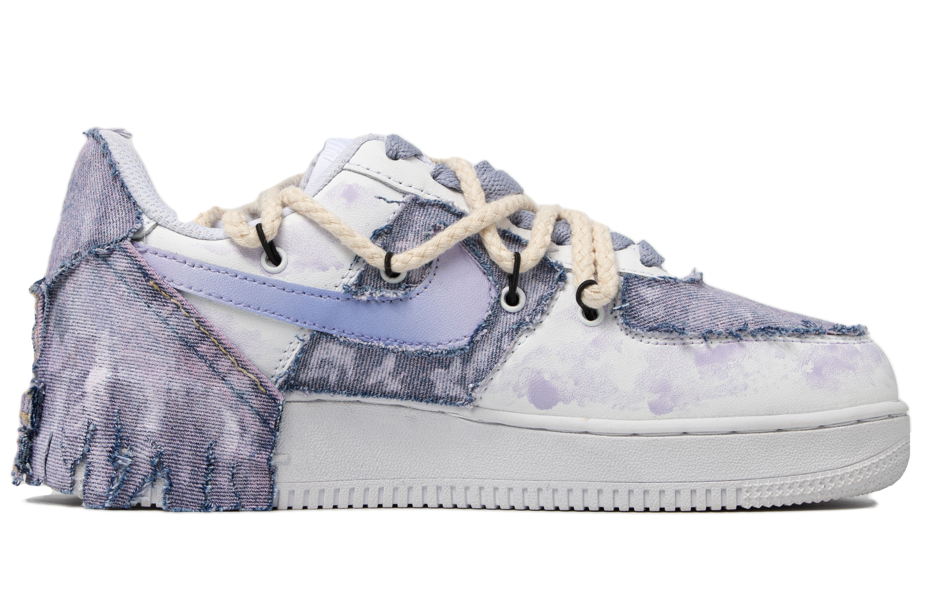 Order 【定制球鞋】 Nike Air Force 1 Low Lowy2k 復古 千禧風 夢幻 低幫 板鞋 男款 夢幻紫白