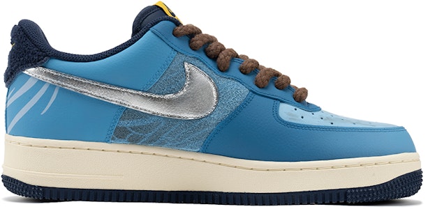 【客製化球鞋】 Nike Air Force 1 Low 遊戲主題客製化 疾風劍豪 風刃 做舊 低筒 板鞋 男款 白藍 Order 【客製化球鞋】 Nike Air Force 1 Low 遊戲主題客製化 疾風劍豪 風刃 做舊 低筒 板鞋 男款 白藍