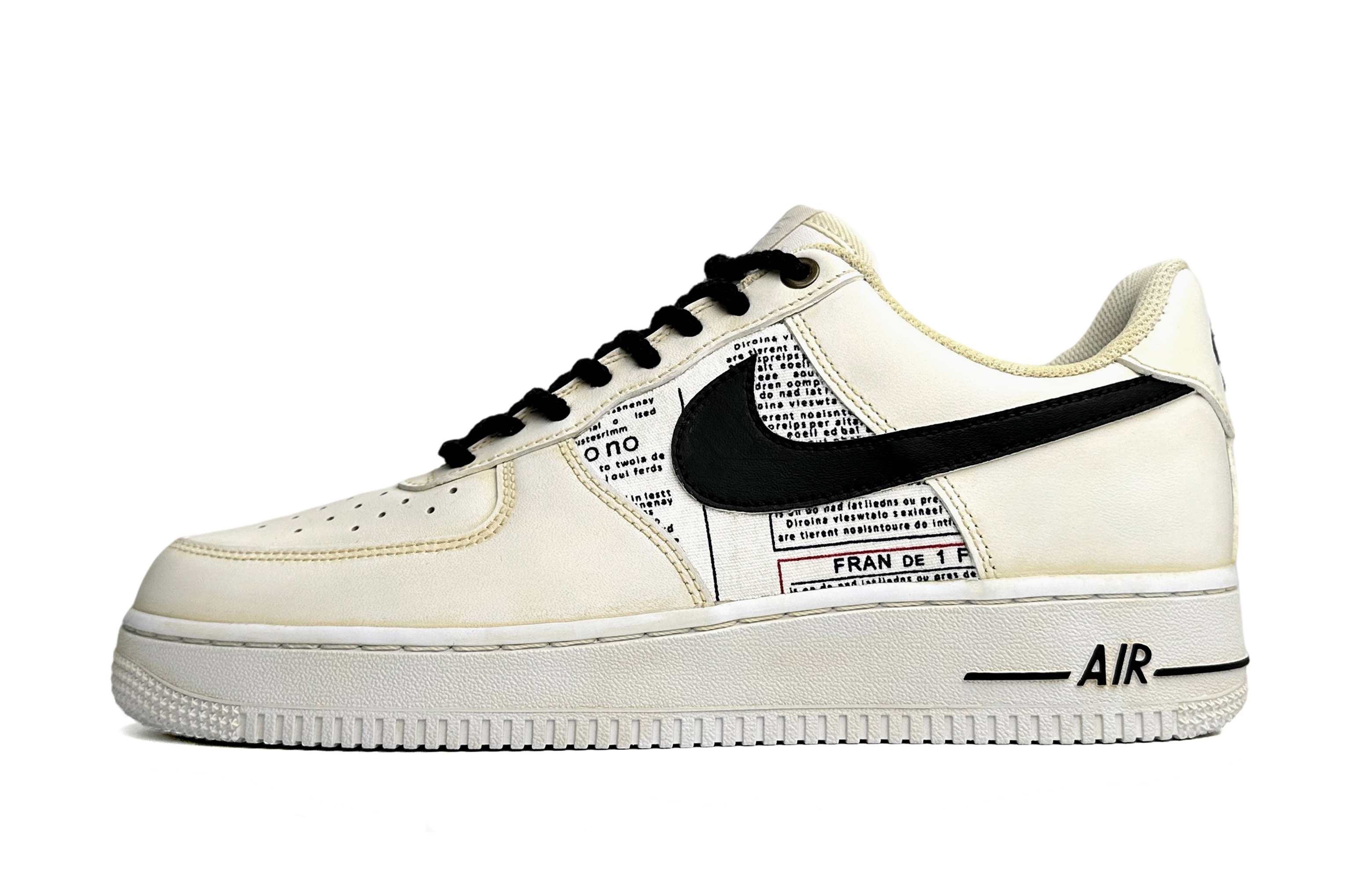 [Custom Shoes] Nike Air Force 1 Low 'Yellow Black White Patchwork'