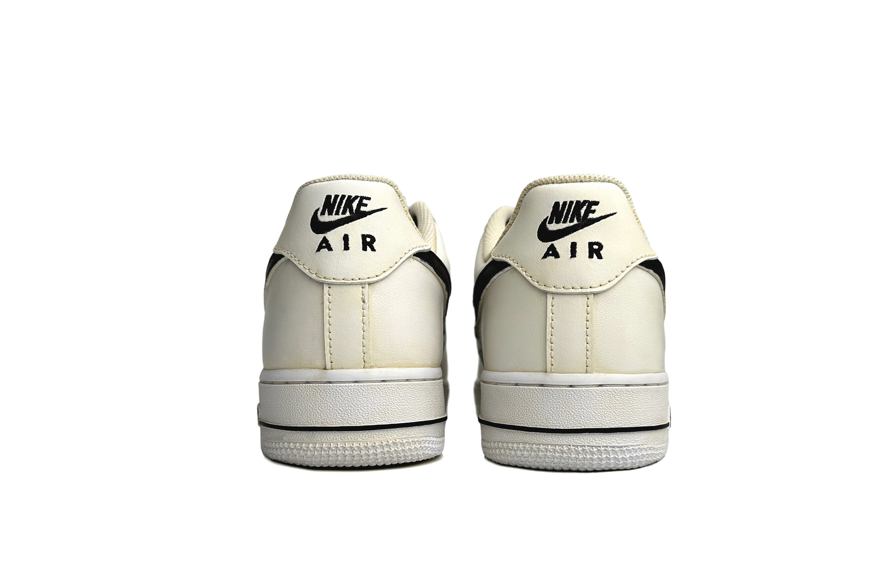 Shop 나이키 에어포스 1 로우 '옐로우 블랙 화이트 패치워크' (커스텀) CW2288-111(Team11-浪爱画报男款黄黑白)