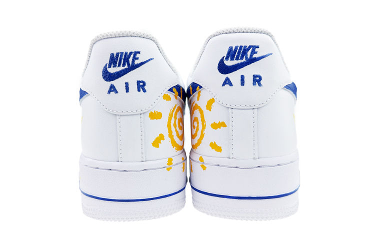 Purchase [Sepatu Custom] Nike Air Force 1 Low 'Grafiti Kuning Biru' CW2288-111(Team40-男款太阳星星黄蓝)