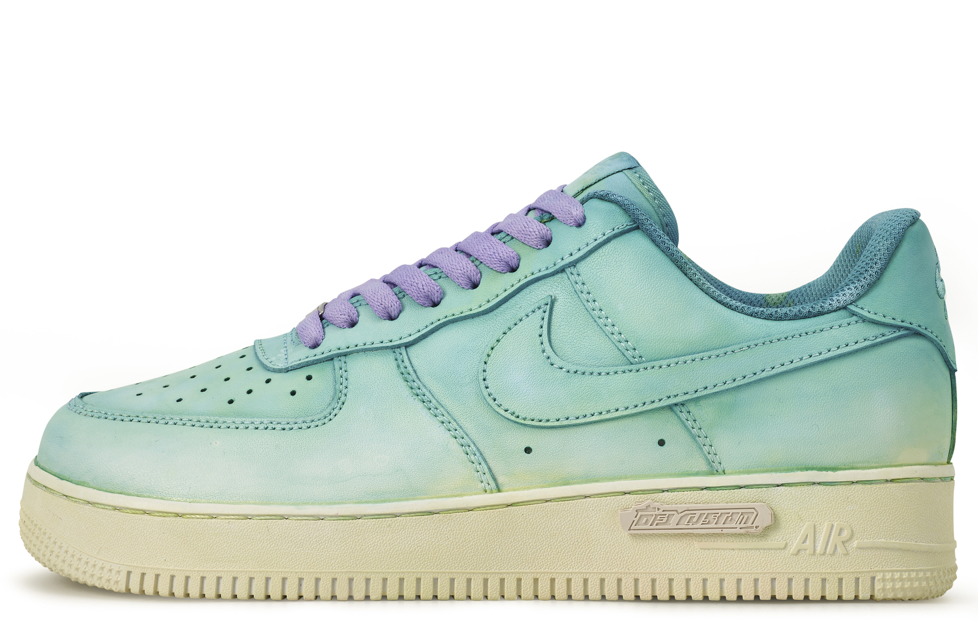 Buy カスタムシューズ】ナイキ エア フォース 1 ロー『イエローグリーンディップダイ』 DD8959-100(TeamM-女款有兰S-BOX)