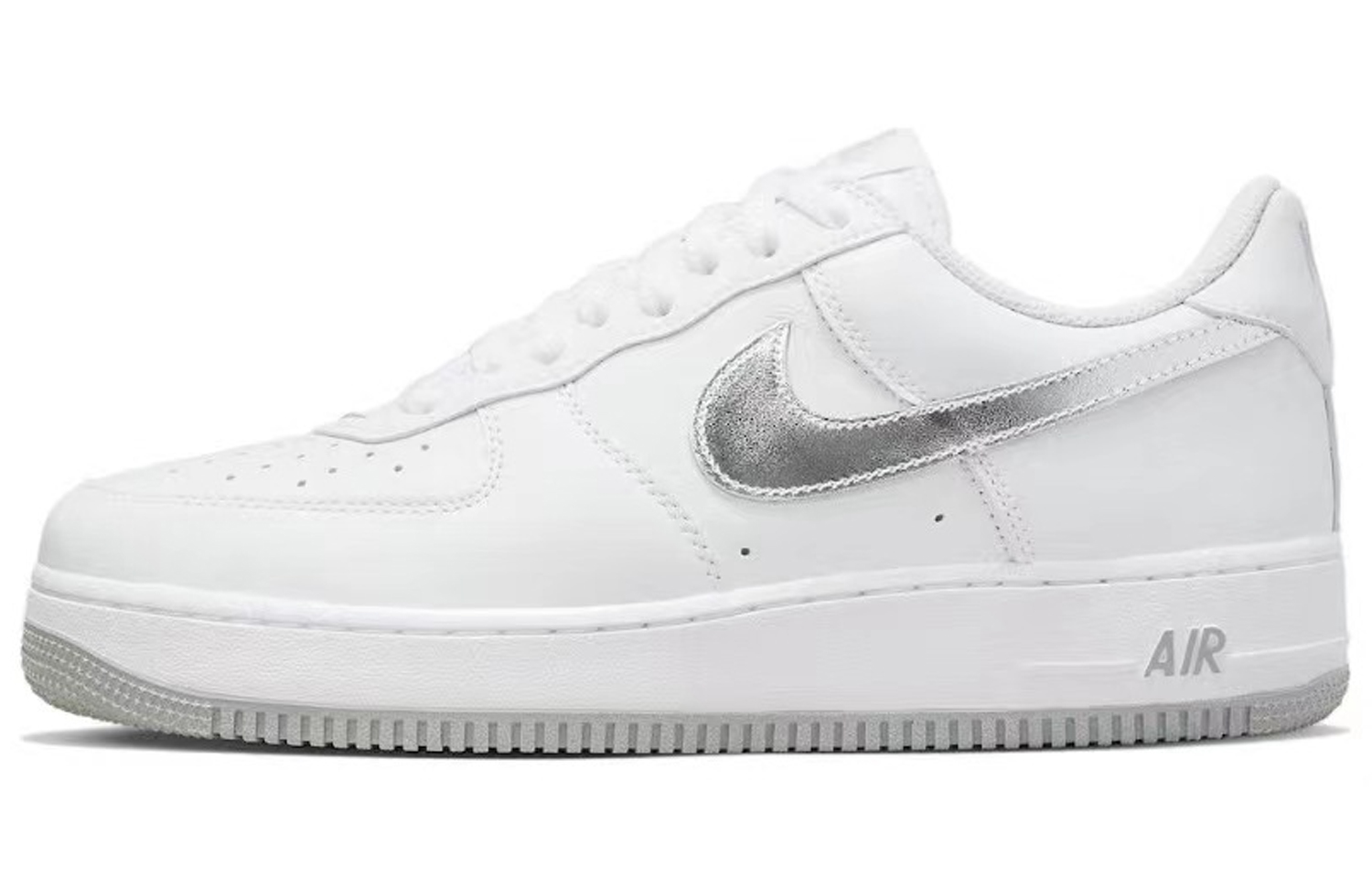 Sizing [Kasut Custom] Nike Air Force 1 Rendah 'Kuning Perak Putih' DZ6755-100(TeamE-男款芭蕾女孩黄银白)