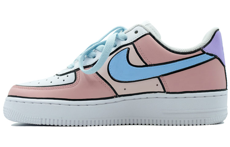 Order [Sepatu Custom] Nike Air Force 1 Low 'Yuangyang Ice Cream' CW2288-111(Team陆-喷绘-鸳鸯-马卡龙配色)