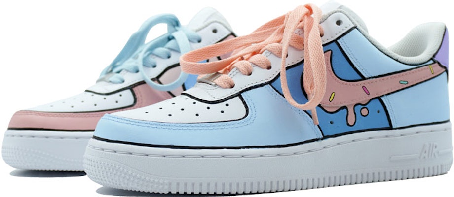 ナイキ エア フォース 1 ロー 'Yuangyang アイスクリーム' カスタムシューズ CW2288-111(Team陆-喷绘-鸳鸯-马卡龙配色) Purchase ナイキ エア フォース 1 ロー 'Yuangyang アイスクリーム' カスタムシューズ CW2288-111(Team陆-喷绘-鸳鸯-马卡龙配色)