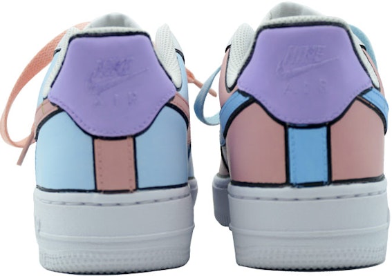 ナイキ エア フォース 1 ロー 'Yuangyang アイスクリーム' カスタムシューズ CW2288-111(Team陆-喷绘-鸳鸯-马卡龙配色) Sizing ナイキ エア フォース 1 ロー 'Yuangyang アイスクリーム' カスタムシューズ CW2288-111(Team陆-喷绘-鸳鸯-马卡龙配色)