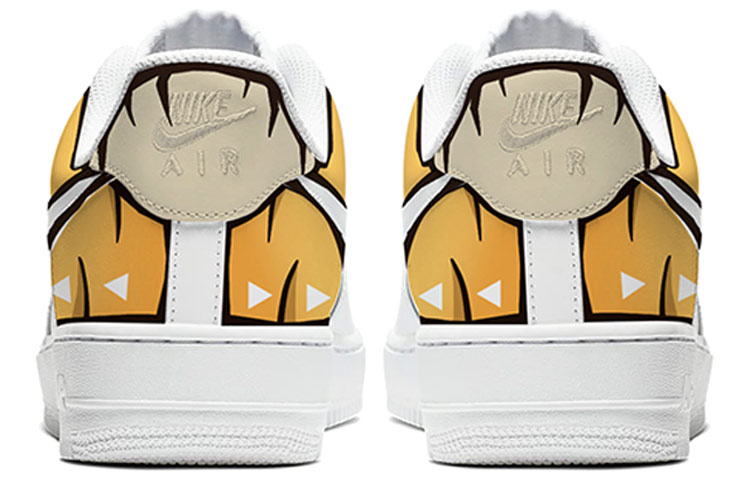 [Custom Shoes] Nike Air Force 1 Low 'Zenitsu Spray Paint Yellow-White Anime' 圖 4