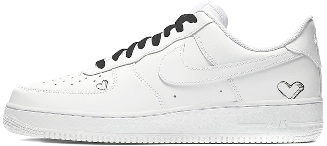 カスタムAF1 ロー 黒白「愛スプレー」 315122-111(TeamE-男款七夕爱心情侣款黑白) Buy カスタムAF1 ロー 黒白「愛スプレー」 315122-111(TeamE-男款七夕爱心情侣款黑白)