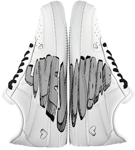 カスタムAF1 ロー 黒白「愛スプレー」 315122-111(TeamE-男款七夕爱心情侣款黑白) Purchase カスタムAF1 ロー 黒白「愛スプレー」 315122-111(TeamE-男款七夕爱心情侣款黑白)