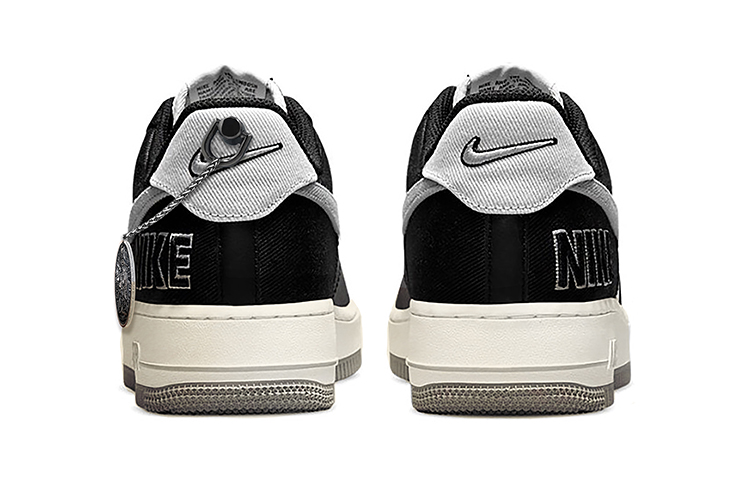 Shop [Sepatu Kustom] Nike Air Force 1 Low Hitam Kuning 'Peta Harta Karun Semprot' CT2301-001(TeamE--男款海盗藏宝图黑黄)