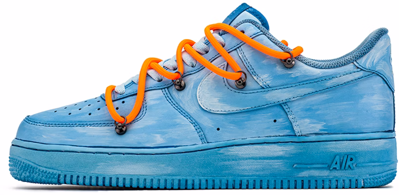 【定制球鞋】 Nike Air Force 1 Low 情侶心相鏈解構 浸染擦色 藍色藝術館 低幫 板鞋 男款 藍色 Buy 【定制球鞋】 Nike Air Force 1 Low 情侶心相鏈解構 浸染擦色 藍色藝術館 低幫 板鞋 男款 藍色