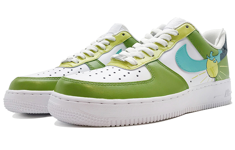 Lookbook [定制鞋] 耐克空军一号低帮定制‘晨曦波浪’ 315122-111(TeamD-男款日出海浪手绘彩绘)