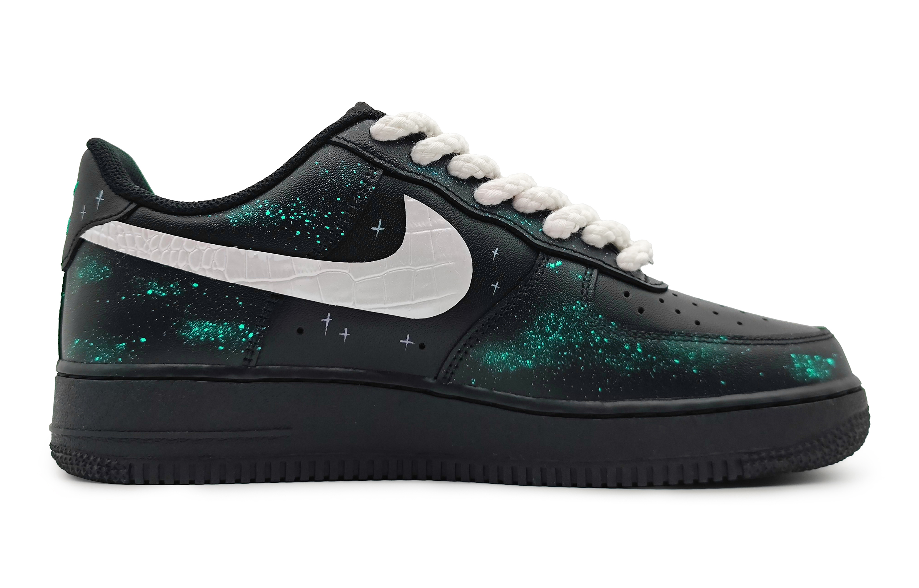 Order Zapatillas Nike Air Force 1 Low LE 'Aurora Boreal Verde-Negro-Plata' DH2920-001(Team16-极光绿)