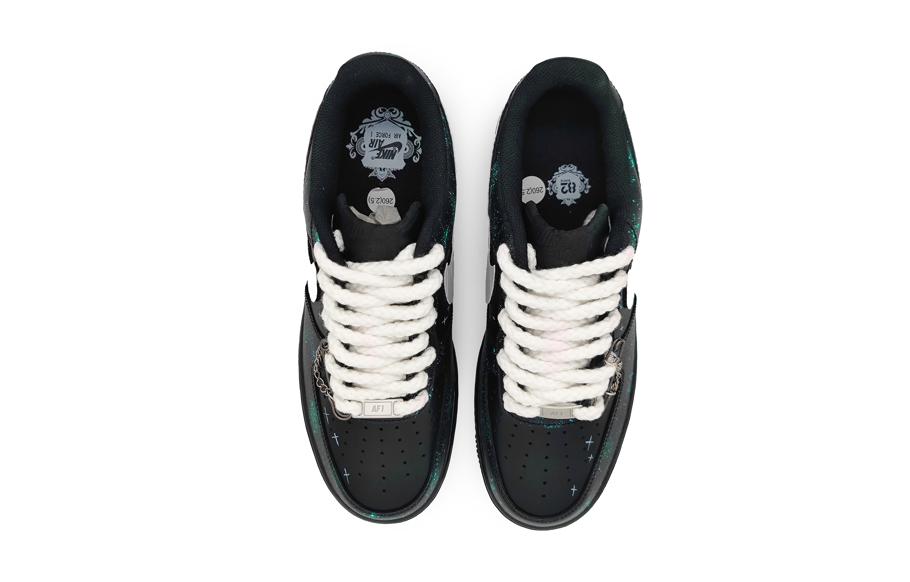 Shop Zapatillas Nike Air Force 1 Low LE 'Aurora Boreal Verde-Negro-Plata' DH2920-001(Team16-极光绿)