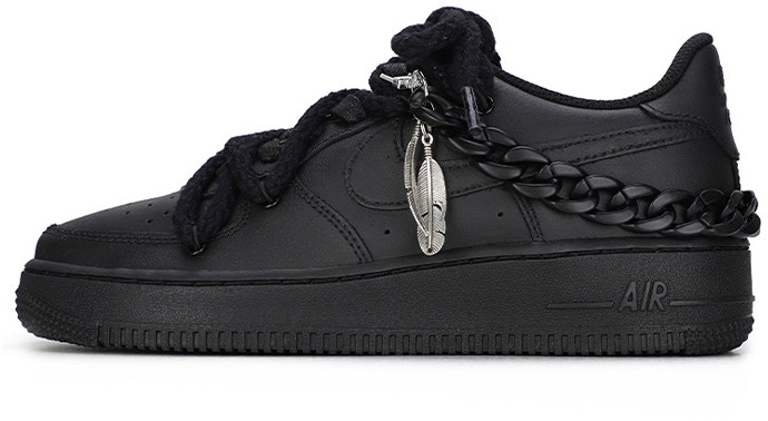 custom-shoes-nike-air-force-1-low-le-black-samurai-matte-deconstructed-acrylic