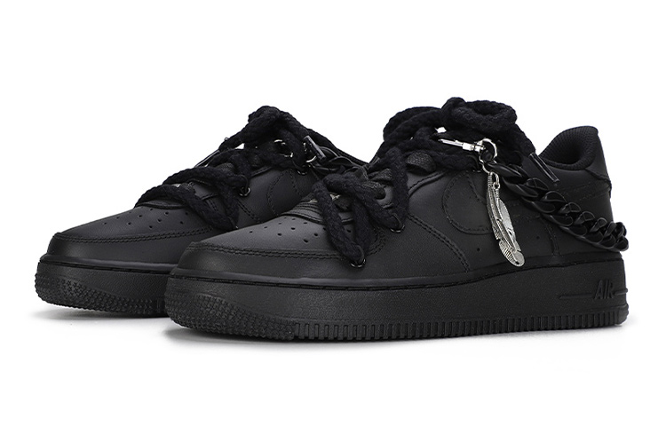Lookbook Nike Air Force 1 Samurai Negras Mate DH2920-001(Team6-哑光解构黑色)