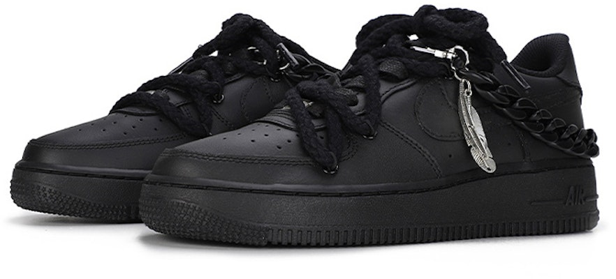 나이키 에어포스 1 로우 '블랙 사무라이' (커스텀) DH2920-001(Team6-哑光解构黑色) Lookbook 나이키 에어포스 1 로우 '블랙 사무라이' (커스텀) DH2920-001(Team6-哑光解构黑色)