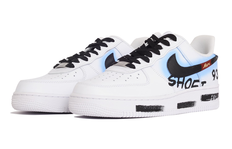 Lookbook ナイキ AF1 ロー LE "カスタム(黒白)" DH2920-111(Team20-女款机车)
