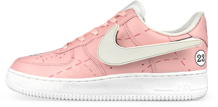 custom-shoes-nike-air-force-1-low-le-cyberpunk-led-swoosh-pink-pig-porsche