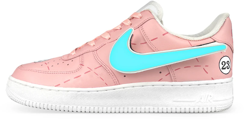 【定制球鞋】Nike Air Force 1 Low LE 空軍一號 賽博朋克LED勾 粉豬 保時捷塗裝 低幫 板鞋 GS 白粉 Order 【定制球鞋】Nike Air Force 1 Low LE 空軍一號 賽博朋克LED勾 粉豬 保時捷塗裝 低幫 板鞋 GS 白粉