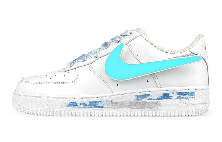 Order Zapatillas Nike Air Force 1 Low LE 'Cyberpunk LED Swoosh Grey Camo' DH2920-111(Team叁-女LED灰钩迷彩)