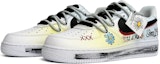 Lookbook 【訂製球鞋】 Nike Air Force 1 Low LE 愛戀雛菊 經典百搭 手繪潑墨 解構鞋帶 低筒 板鞋 GS 黑白