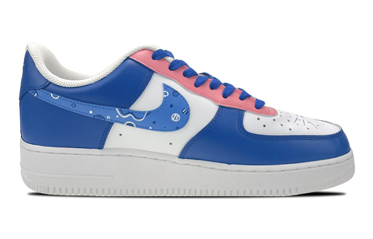 Lookbook 【カスタムシューズ】ナイキ エア フォース 1 ロー LE 'ドゥードルブーケブルーピンク' DH2920-111(Team叁-女款奶瓶S-BOX)