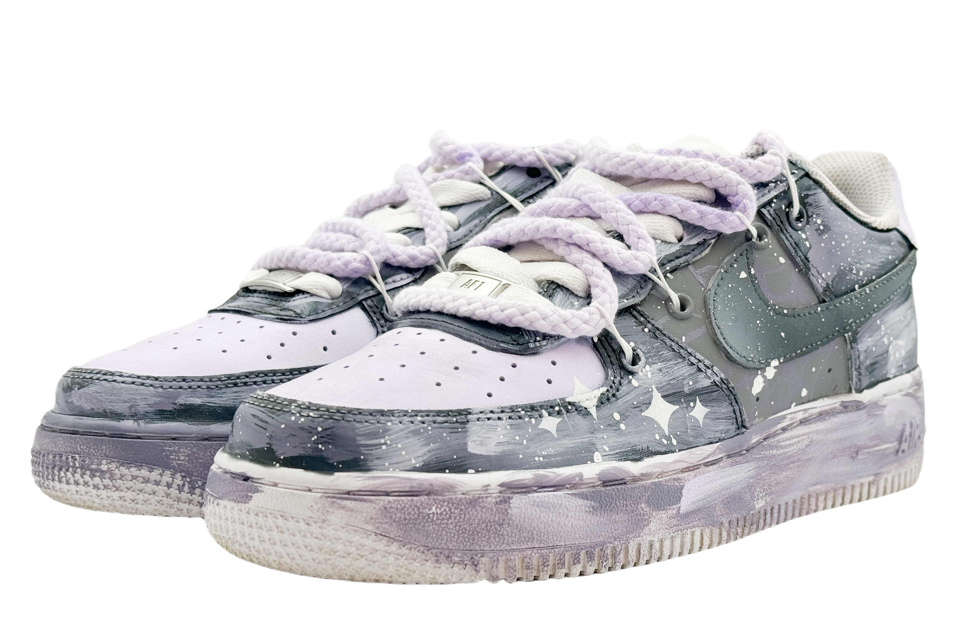 Shop [Kasut Khusus] Nike Air Force 1 Low LE 'Galaxy Graffiti' DH2920-111(Team169-星空漫步SBOX)