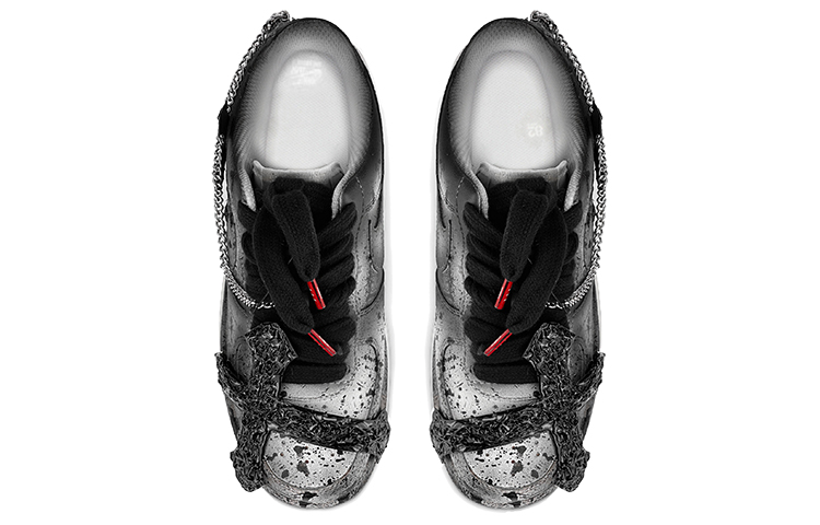 Purchase [Kasut Custom] Nike Air Force 1 Low LE 'Salib Gothic' DH2920-111(TeamY-女款十字架黑灰)